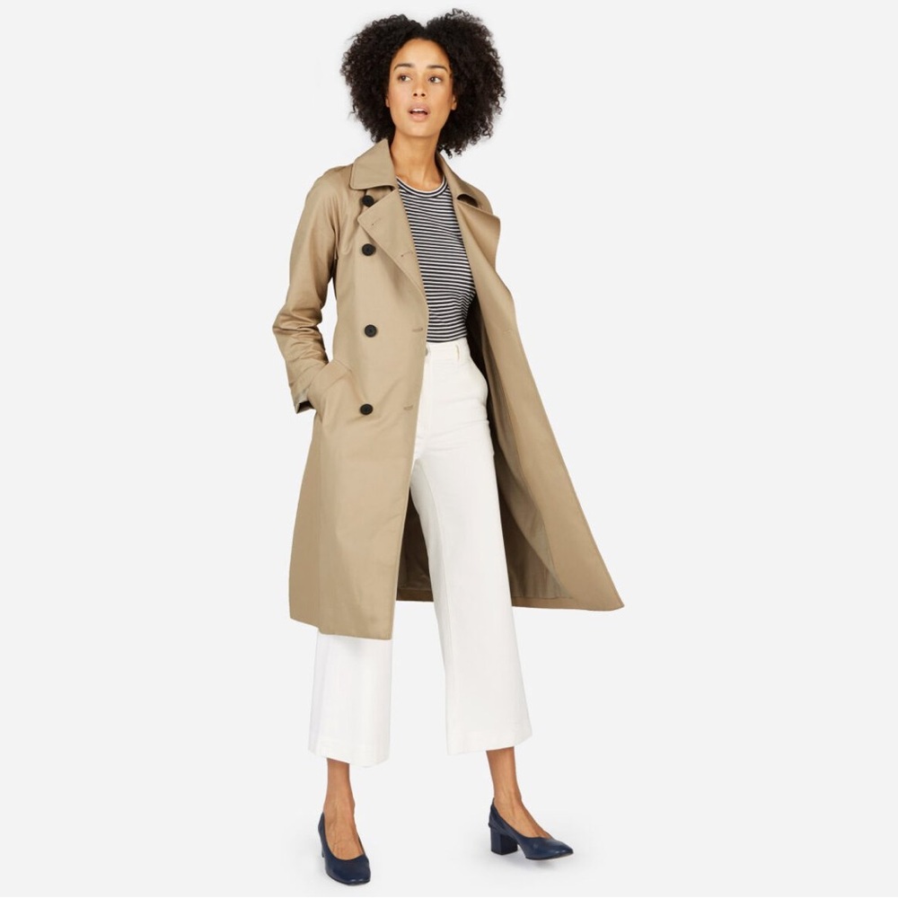 Everlane The Modern Trench Coat In Khaki S